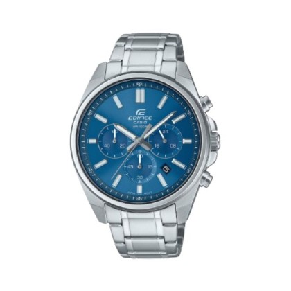  Casio Edifice EFV-650D-2AV Stainless Steel Strap with Blue Dial Men Watch 